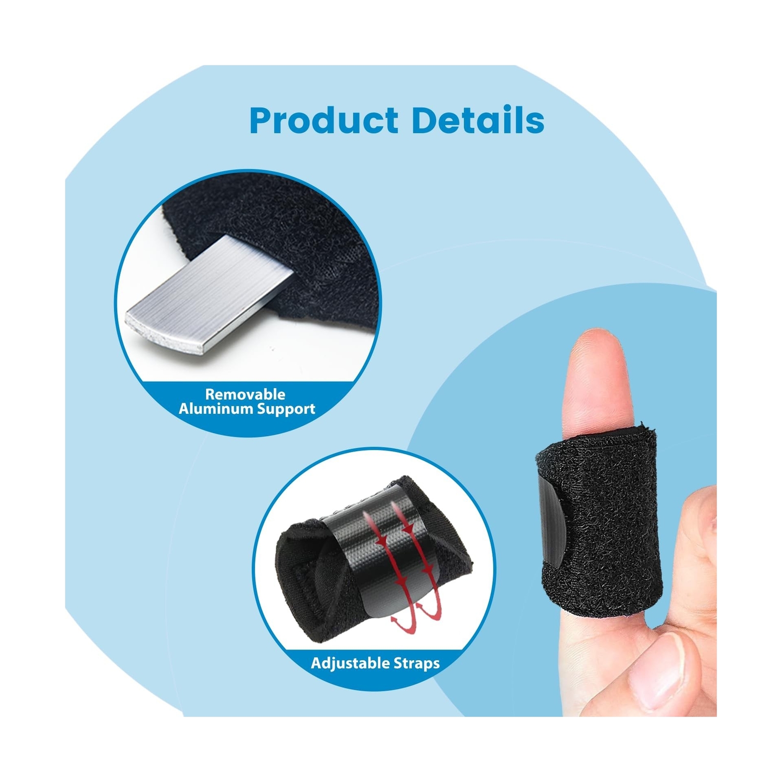 5Pcs Thumb Finger Splints, Finger Brace for Trigger Finger – Broken Finger – …