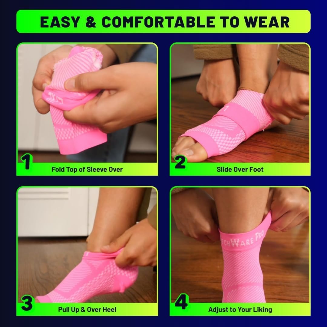 Unisex Compression Ankle Sleeve – Relieve Achilles Tendonitis & Joint Pain, L/XL