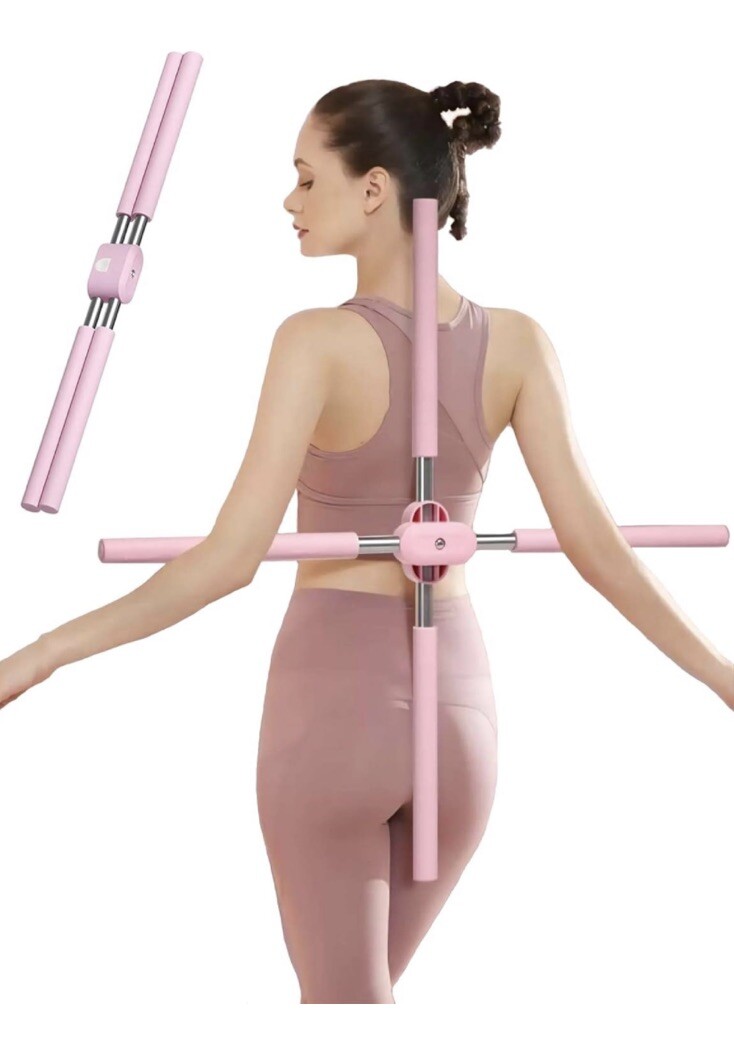 Posture Corrector Yoga Stick Stretching Tool Back Straightener Adjustable Length