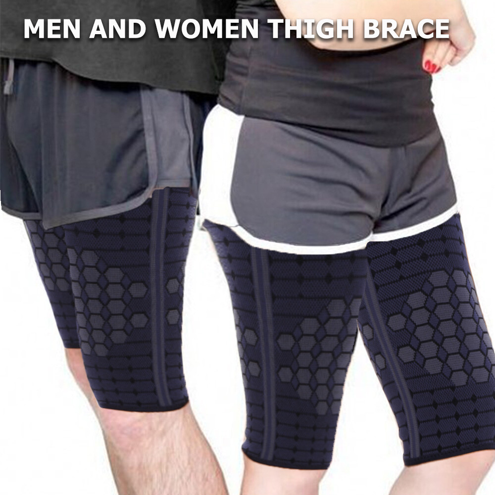 Leg High Thigh Brace Support Hamstring Compression Sleeve Pain Relief Running