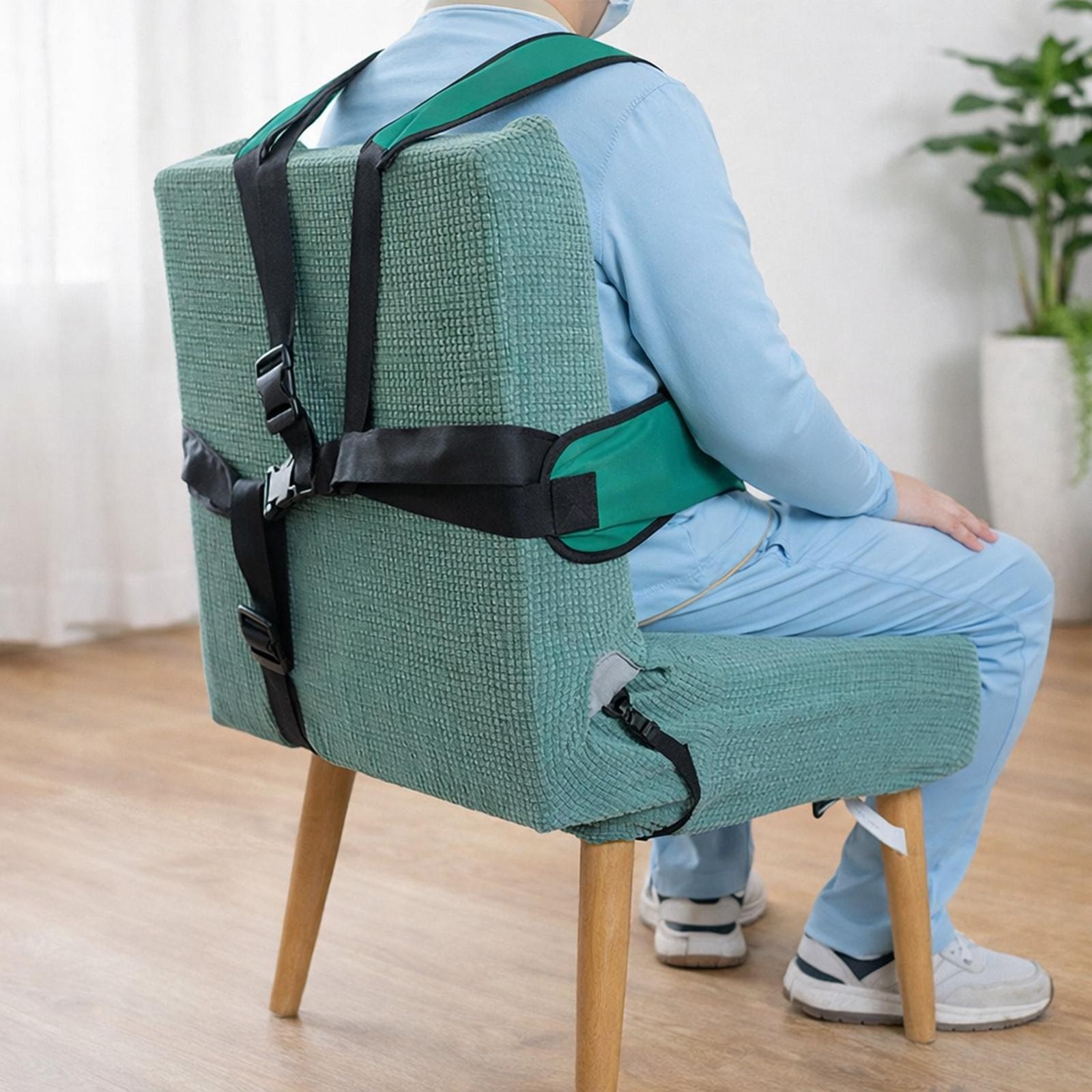 Wheelchair Seat Belt Breathable Restraints Strap for Patient Elderly Disable