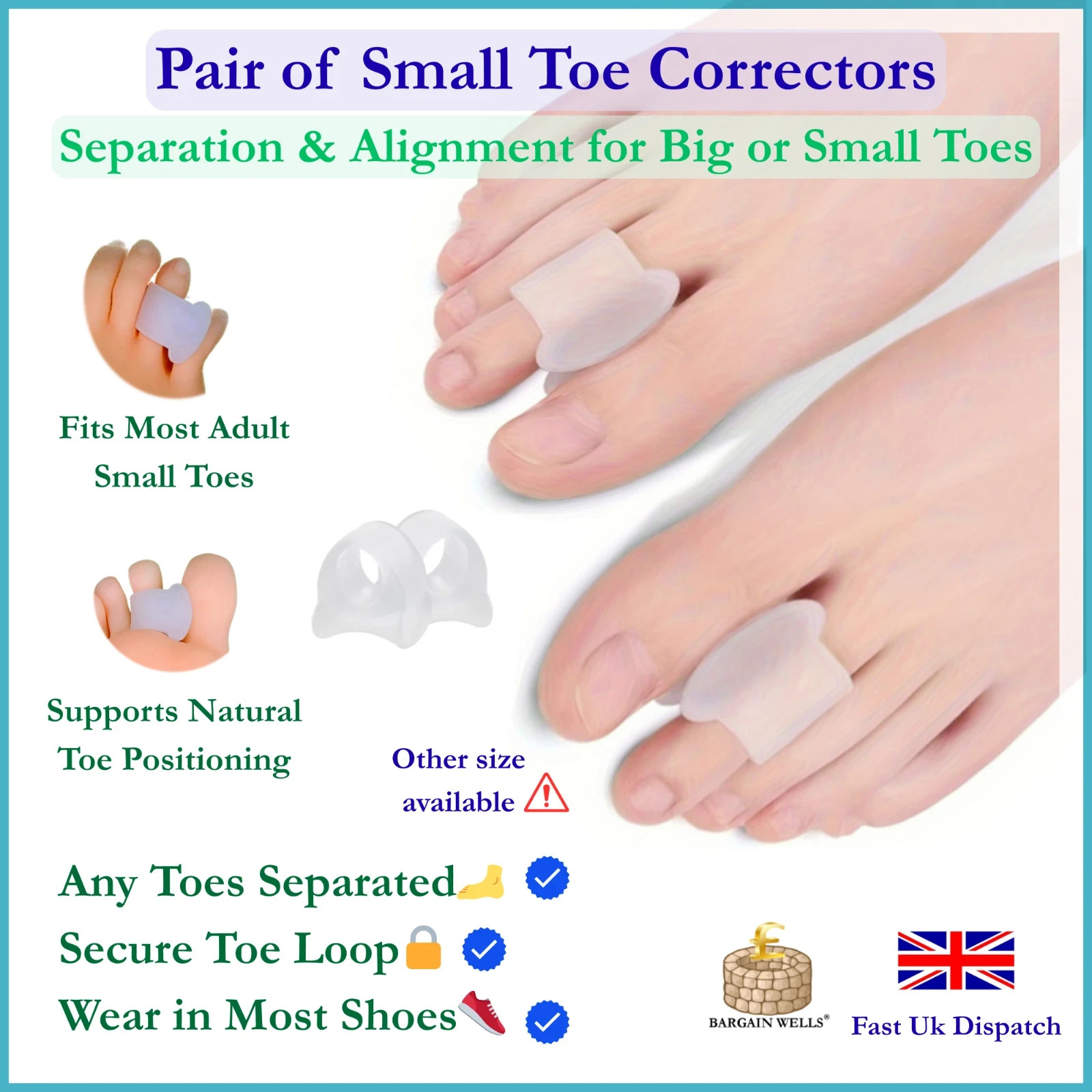 Corrector Hallux Valgus Bunion Toe Splint Straightener Big Foot Support Gel Pad