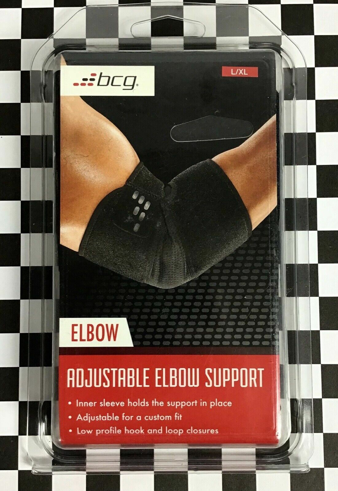 BCG Neoprene Elbow Support L/XL Adjustable Ventilation Sports Athletic C11-18