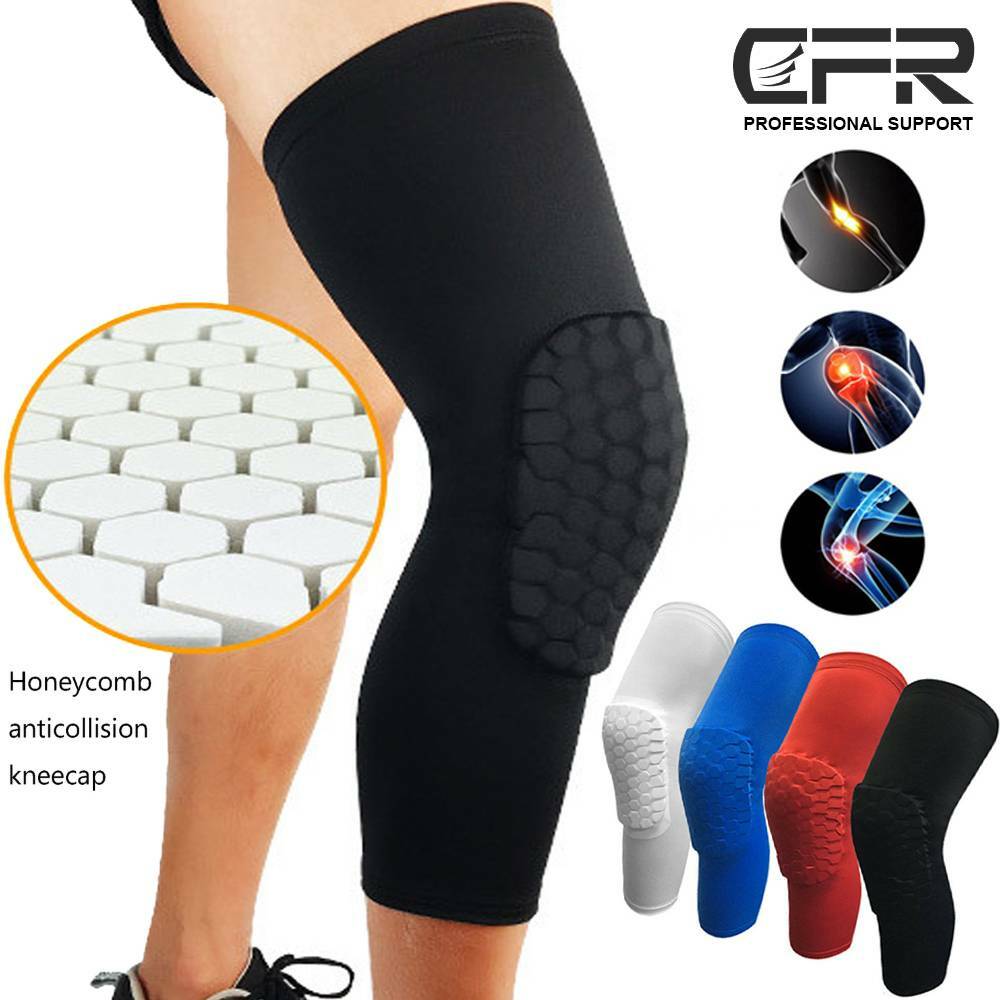 Compression Sleeve Support Leg Knee Brace Pad Socks Sport Basketball Men Women H