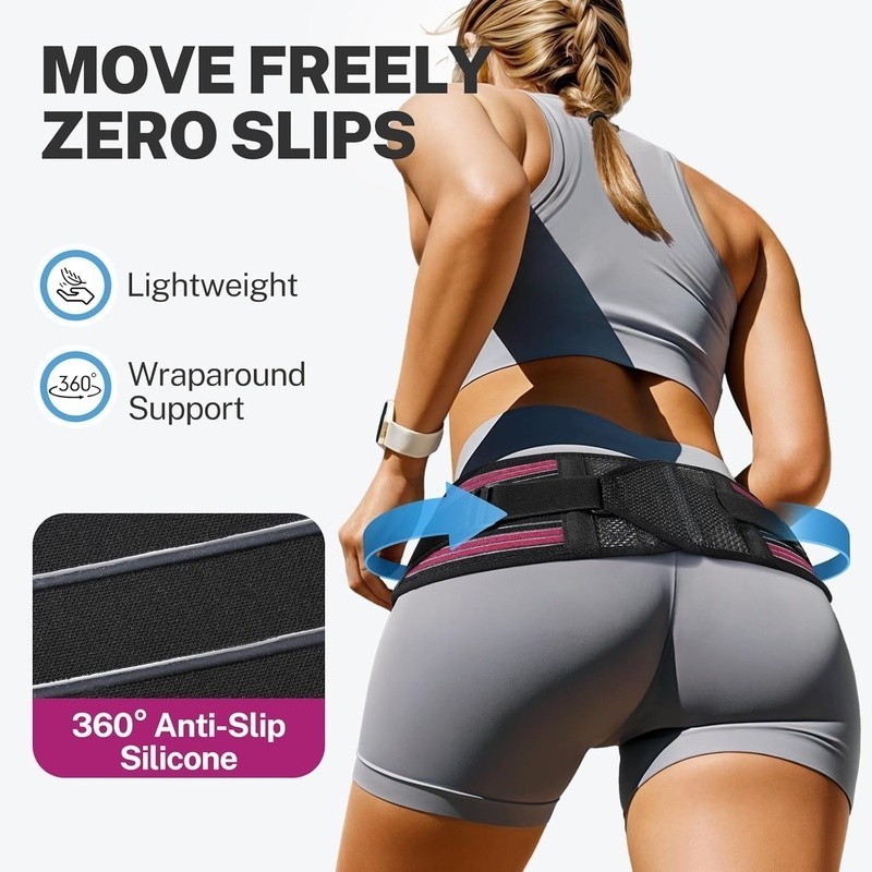 X Shape Sacroiliac Joint Support Brace Sciatica Pain Relief & Hip Stabilization