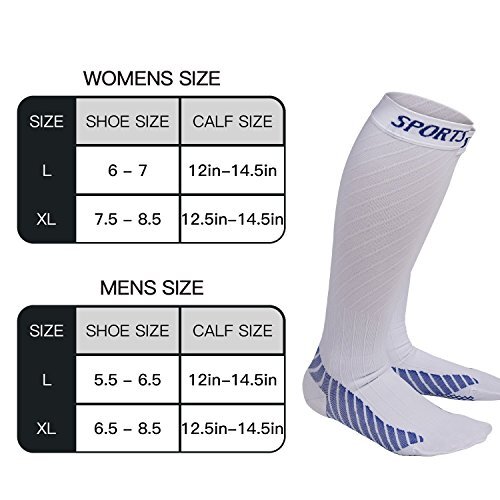 Men & Women Compression Socks Stockings by Pacearth Calf Leg Sports 20-30mmHg