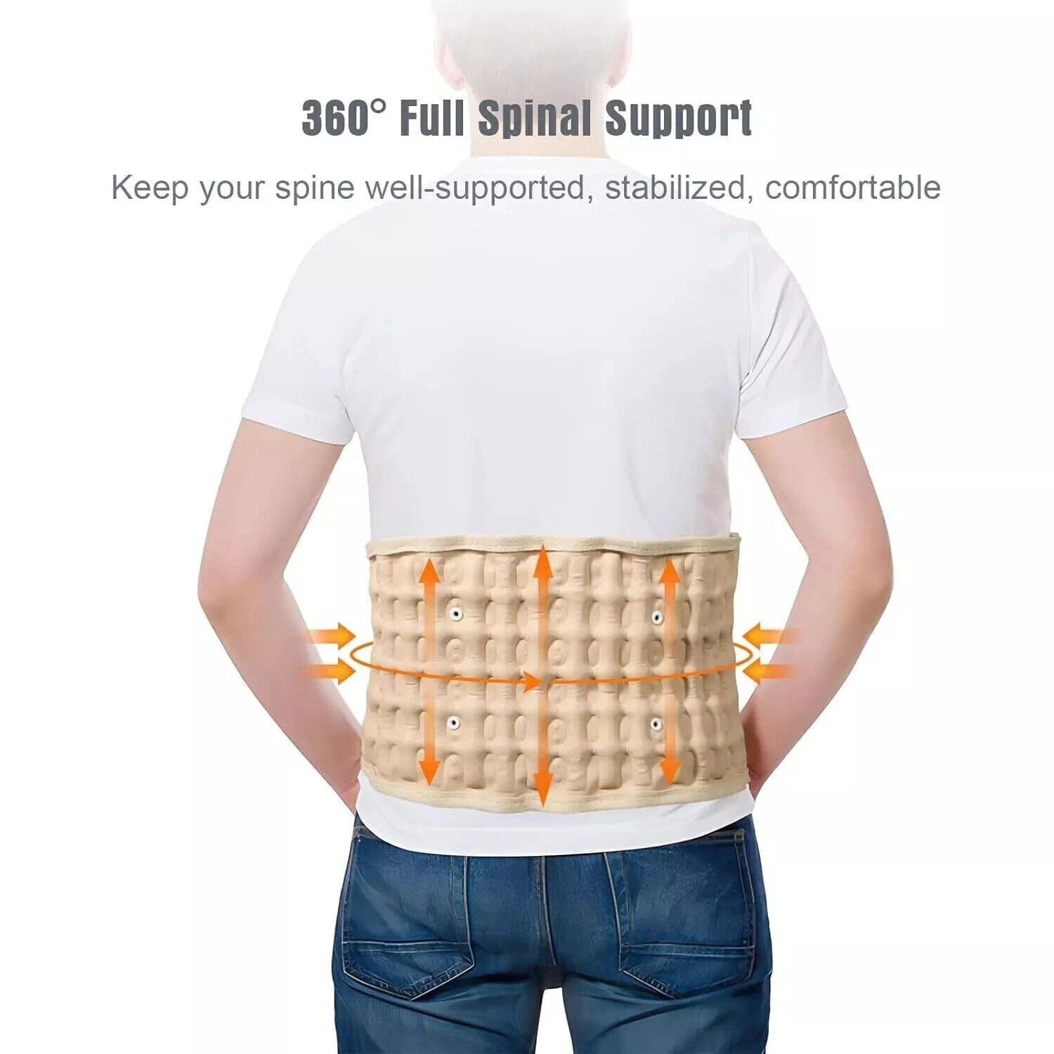 Decompression Back Belt Lower Lumbar Support Belt Lumbar Inflatable Compression