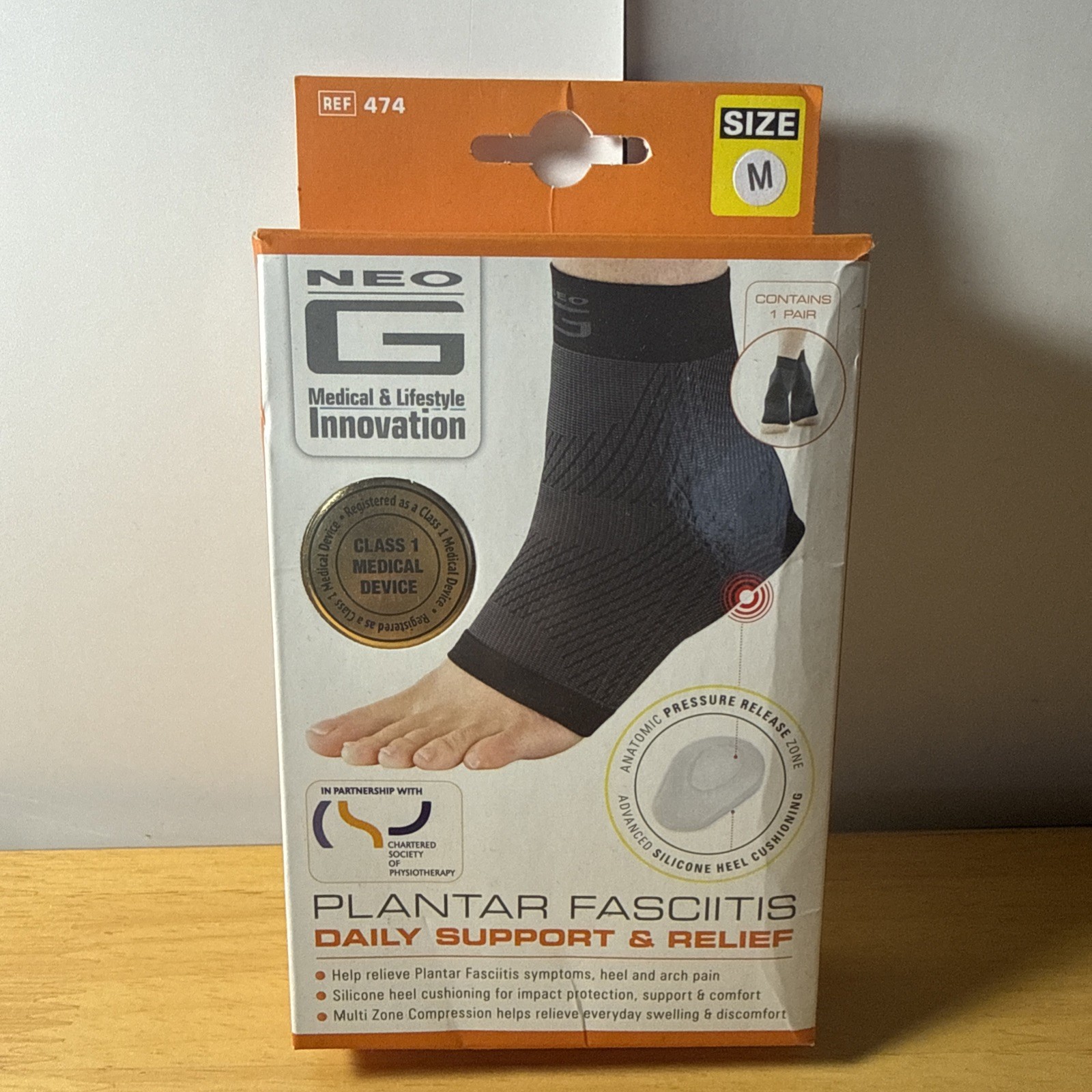 Neo G Support Medical & Lifestyle Size M Plantar Fasciitis Daily Support Relief