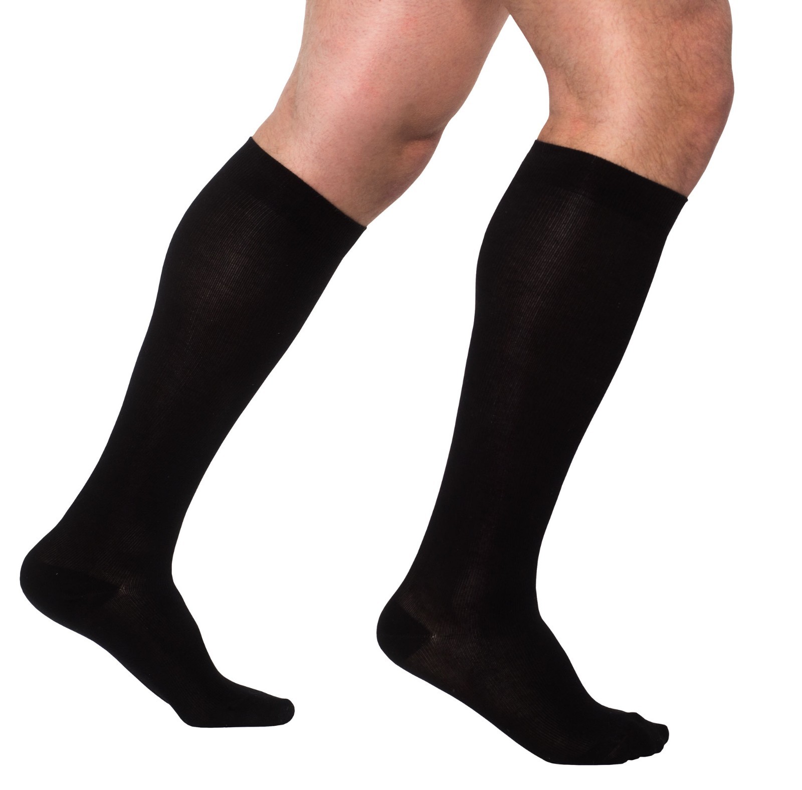 Cotton Compression Socks 15-20 (EU 18-22) mmHg Support Stockings for Men & Women