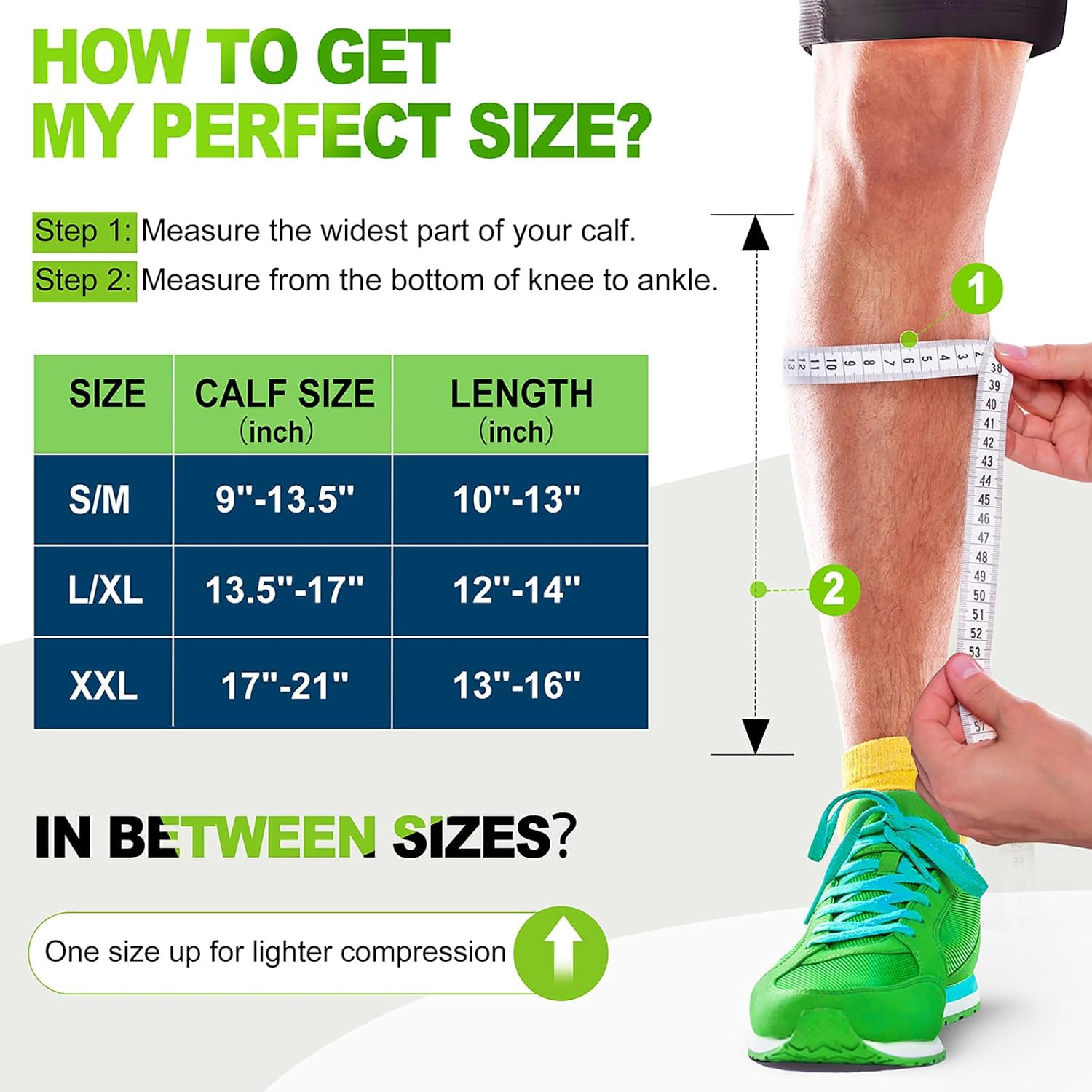 NEWZILL Compression Calf Sleeves (20-30mmHg) for Running and Travel
