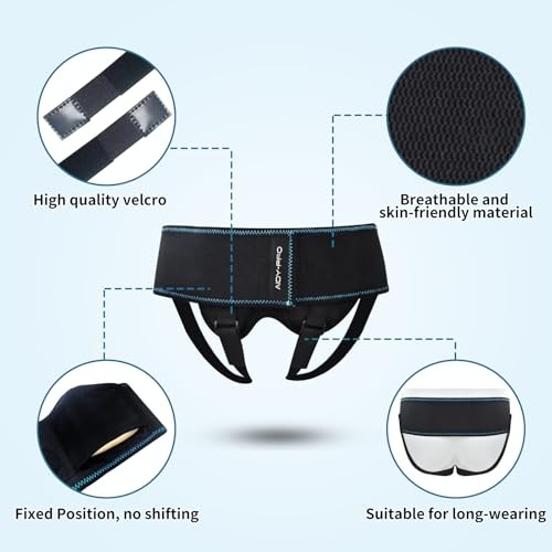 Inguinal Hernia Support for Men and Women Single/Double Hernia Truss, Large
