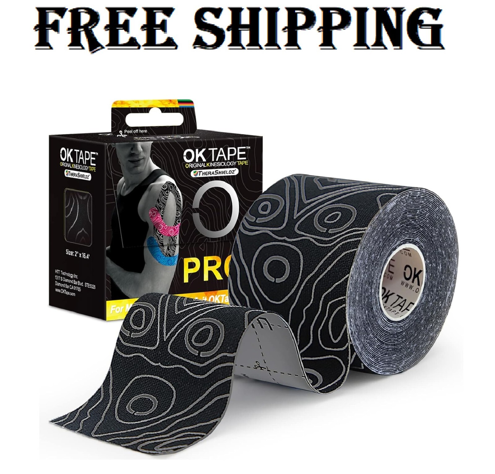 2” x 16Ft KT Tape Roll Cotton Kinesiology Therapeutic Elastic Sports Roll