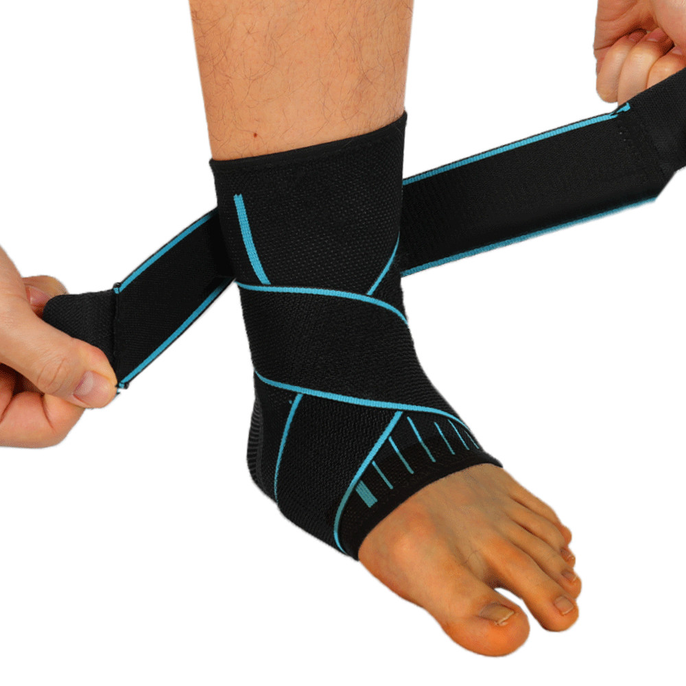 Ankle Support Adjustable Elastic Sleeve Brace Foot Sports Running Injury Protect