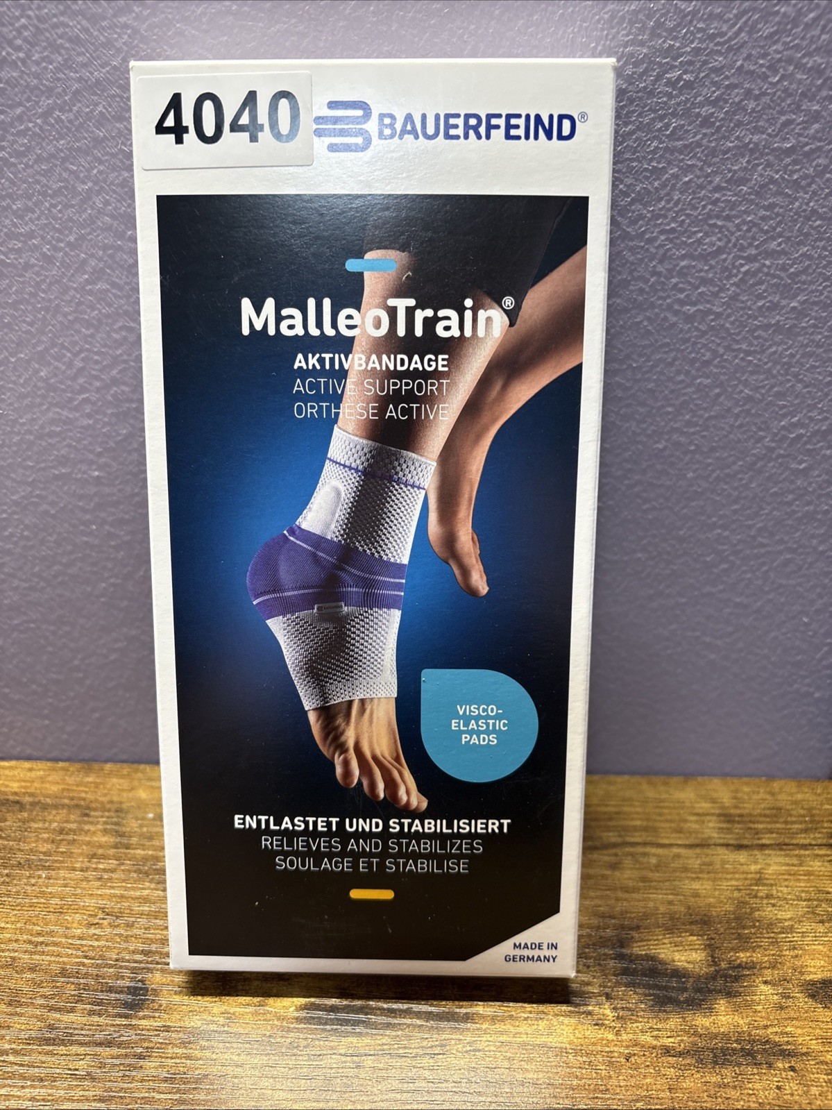 Bauerfeind Malleottain Aktivbandage Size 1 Left Titan