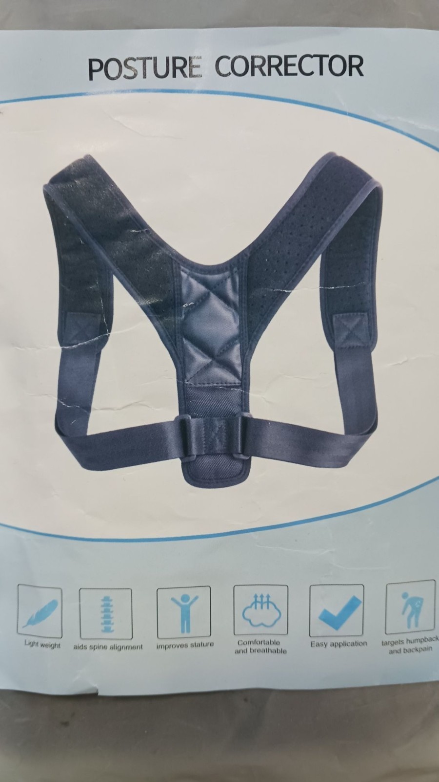 Posture Corrector For Men or Women Black NEW