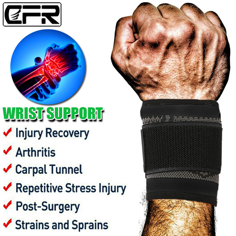Sports Wrist Band Brace Wrap Adjustable Support Carpal Tunnel Bandage Gym Strap