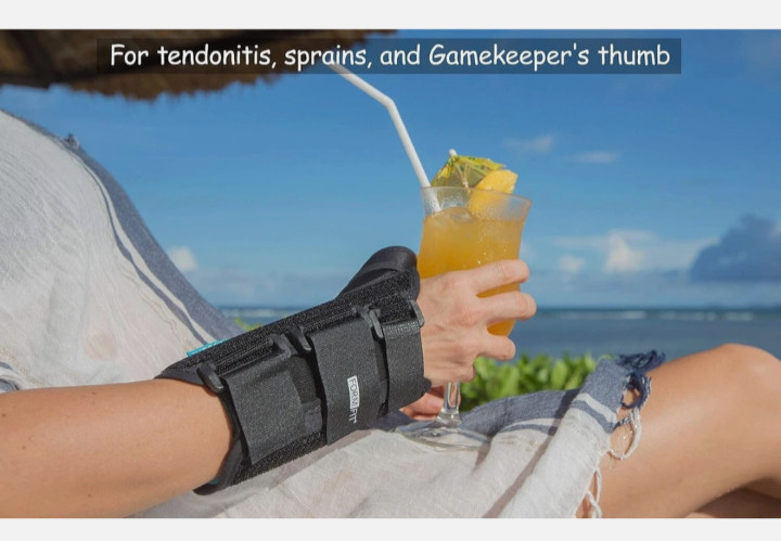 Ossur Thumb Spica Brace for Gamekeeper’s Thumb, Tendonitis, Arthritis (Med) LEFT