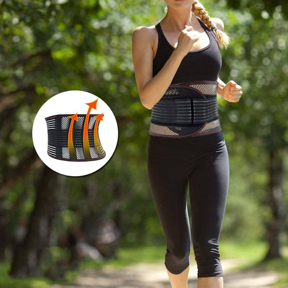 Lower Back Support Waist Brace Lumbar Belt Corset Back Adjustable Protector New