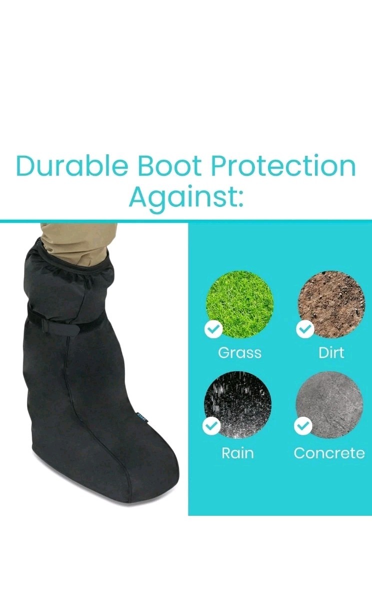 Walking Boot Cover Waterproof – for Medical Orthopedic Brace & Cast, Fractured