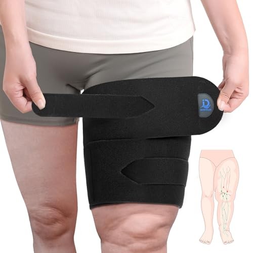 iDonua® Swollen Thigh Compression Wrap Brace for Lymphedema Reduction – with …