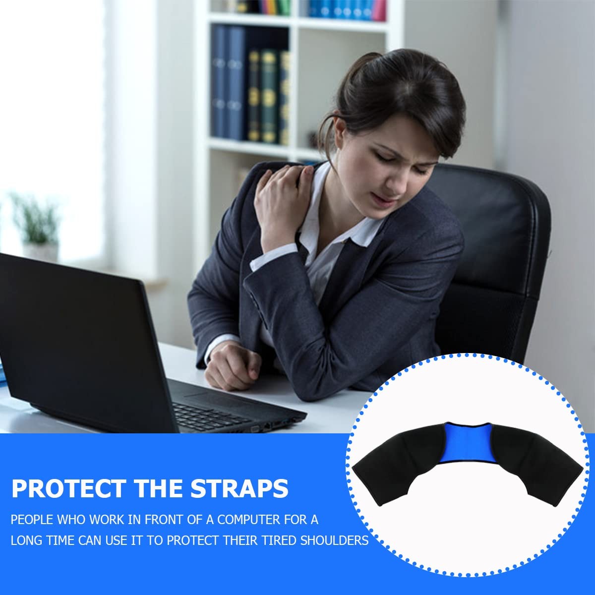 Double Shoulder Brace Warm Support Protector Strap for Sleeping Outdoor Lifting