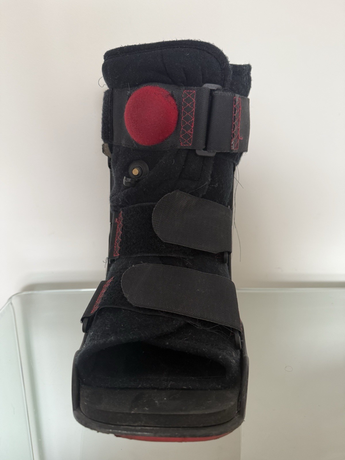 XP Walker Boot Brace Black & Red For Foot Support & Protection Adult Large