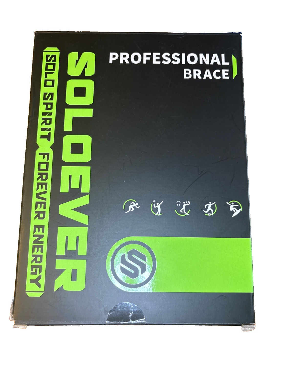 Soloever Copper Compression Brace Set (2) For Thigh Size:LARGE