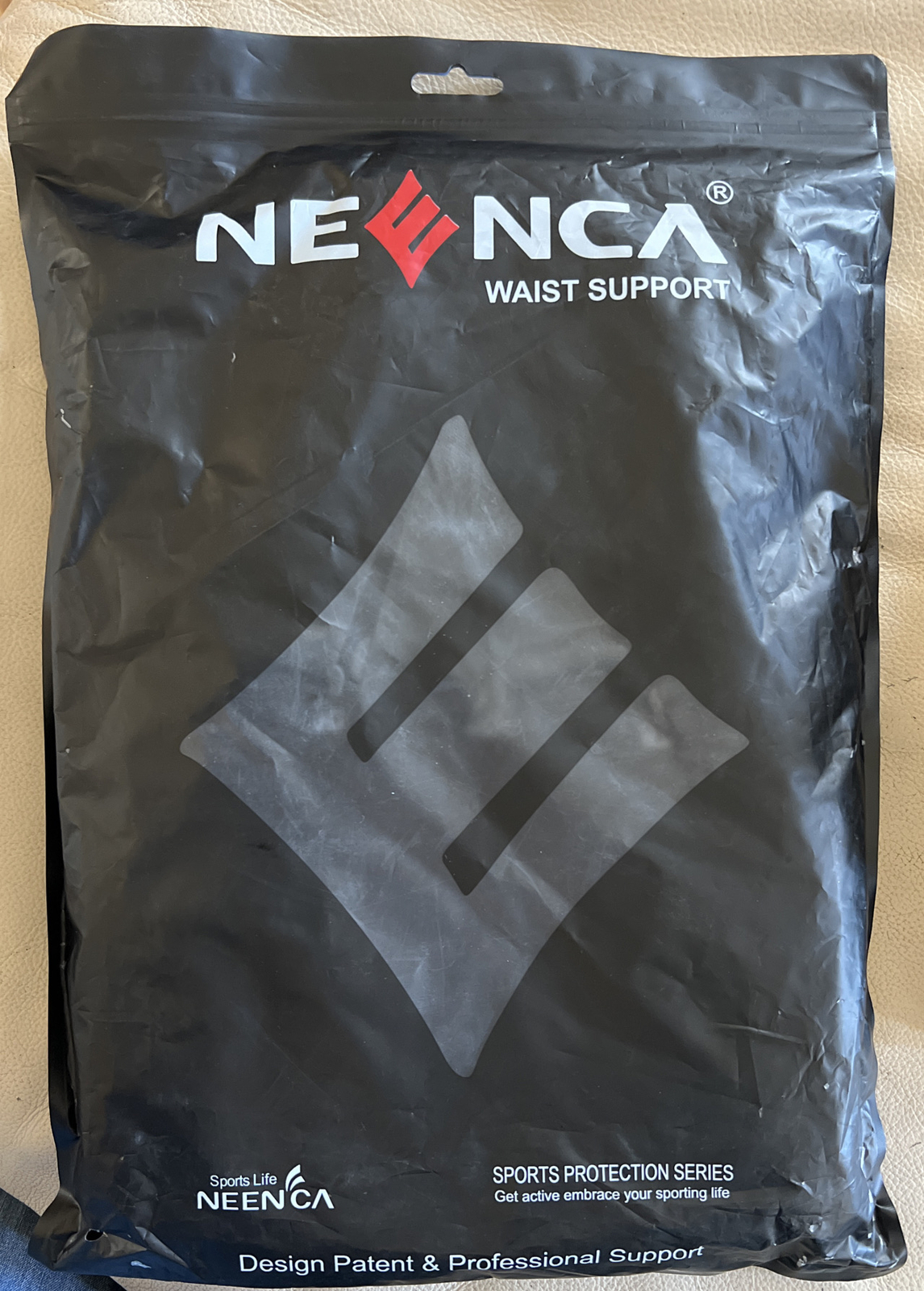 Neenca Waist Support Sports Series Black/ Gray Size XL