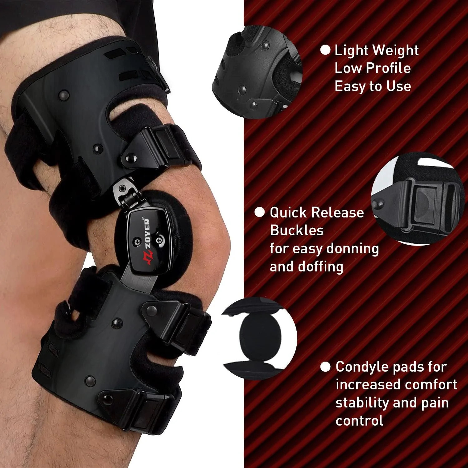 Zoyer Recovery+ Zero Gravity Knee Brace