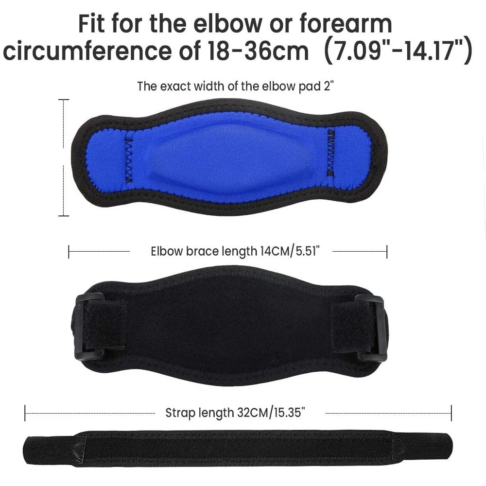 Tennis Elbow Brace Strap Compression Support Golf Pain Relief Arm Band Tendoniti