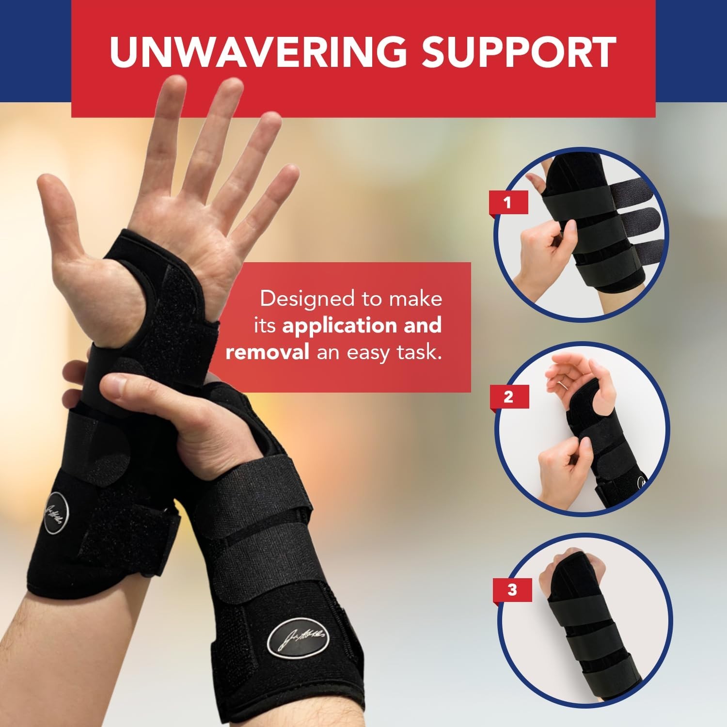 Breathable Adjustable Wrist Wrap for Carpal Tunnel – Includes Medical Handbook