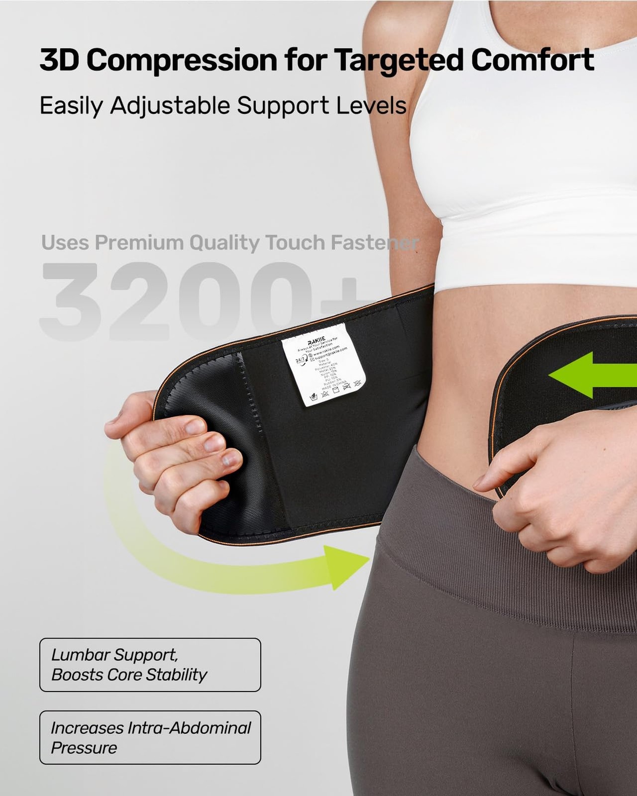 Lower Back Brace for Women, Back Belt Support for Men with 8 Stays, Soft Lumb…