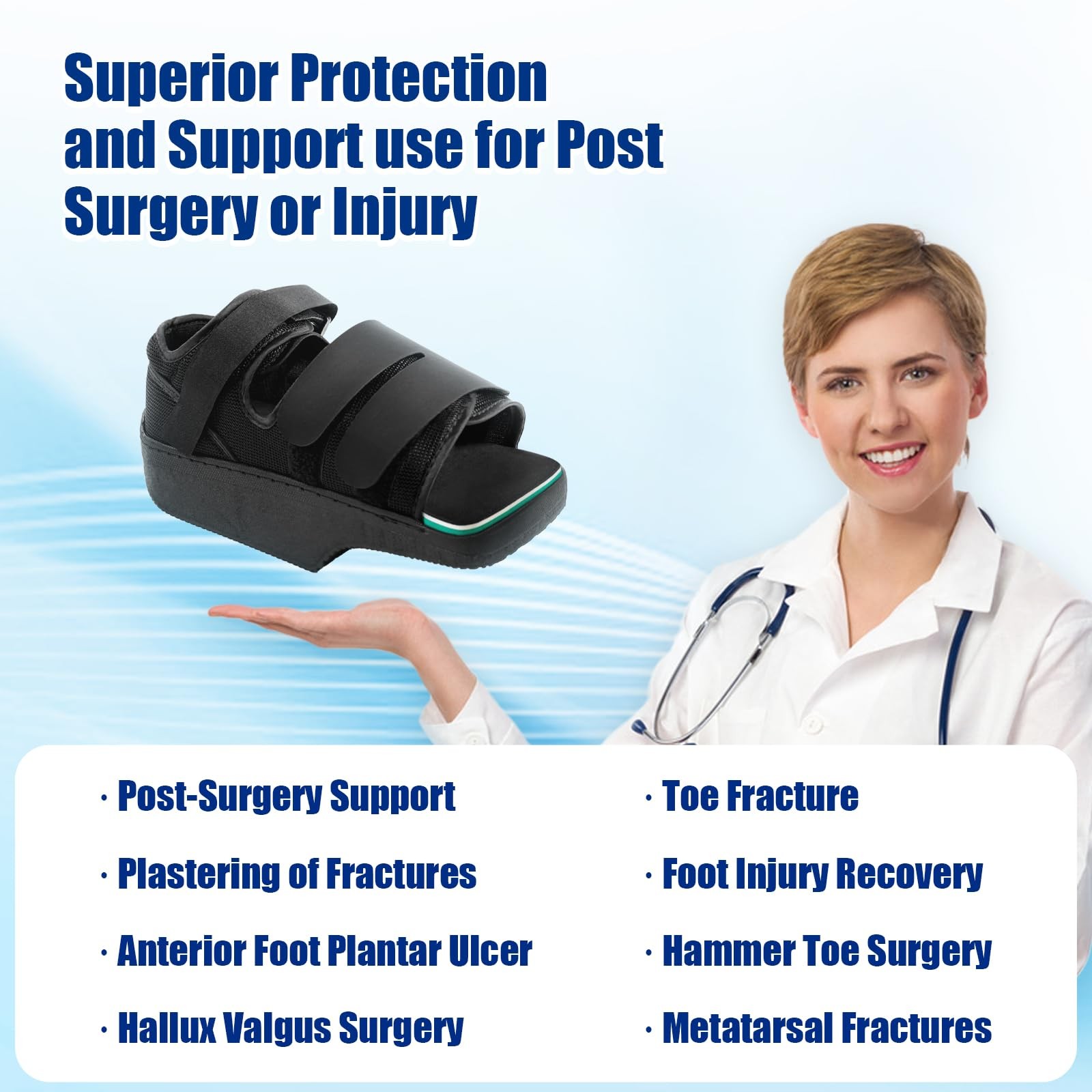 Estinko Forefoot Offloading Post Op Shoe-Wedge Post Op Shoe Ortho Wedge Healing