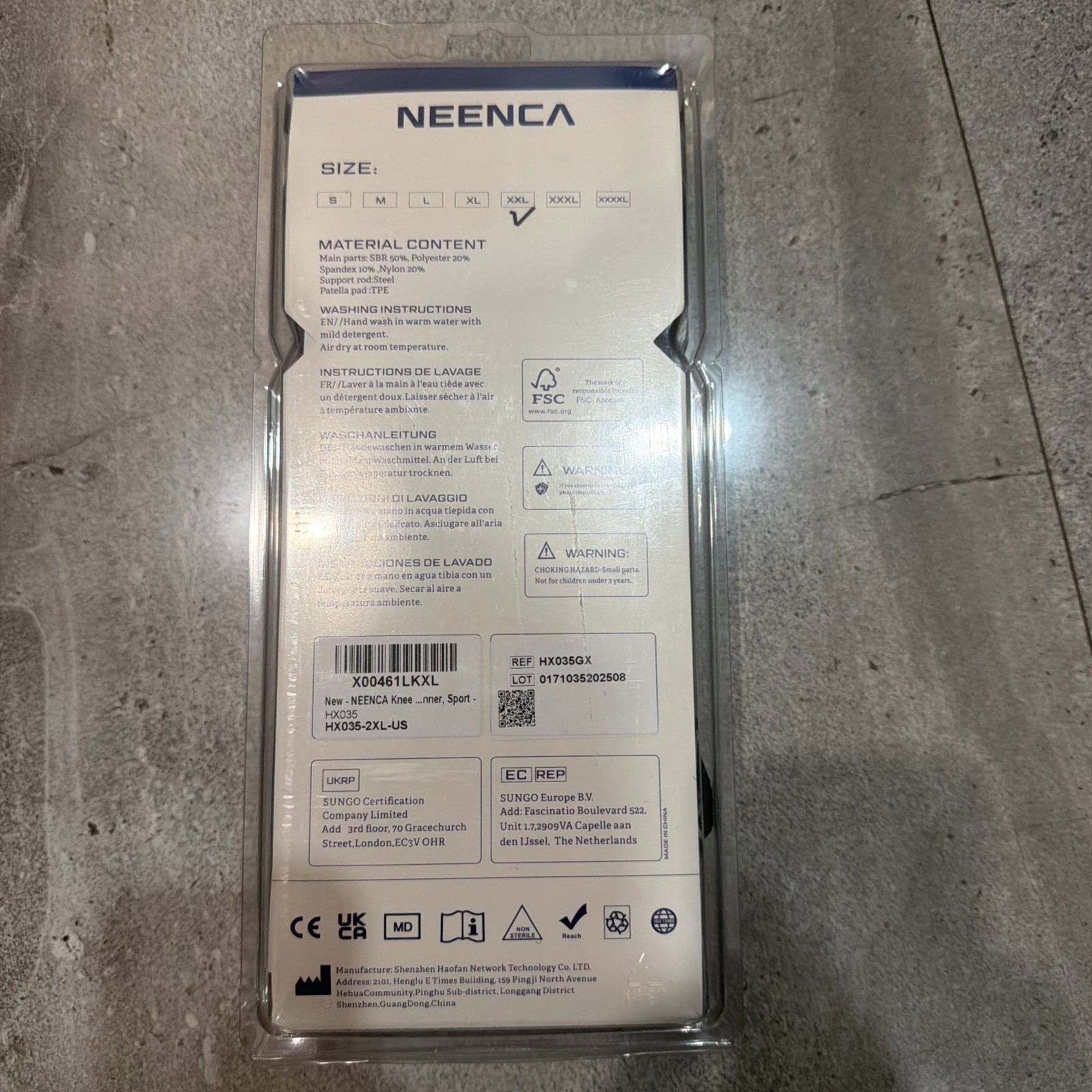 NEENCA Professional Knee Brace For Knee Pain-HX035/042-Size XXL