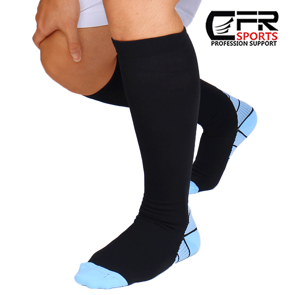 Compression Socks Calf Sleeves Leg Support Brace Anti Fatigue Circulation Unisex
