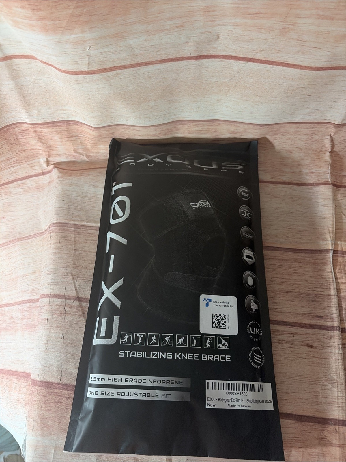 EXOUS BODYGEAR Knee Brace EX 701 – One Size Adjustable Fit – Brand New