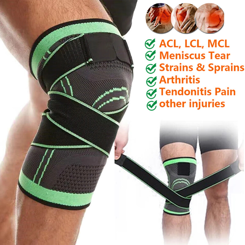 Knee Sleeves Compression Brace Support Sport Joint Injury Pain Arthritis Belt US