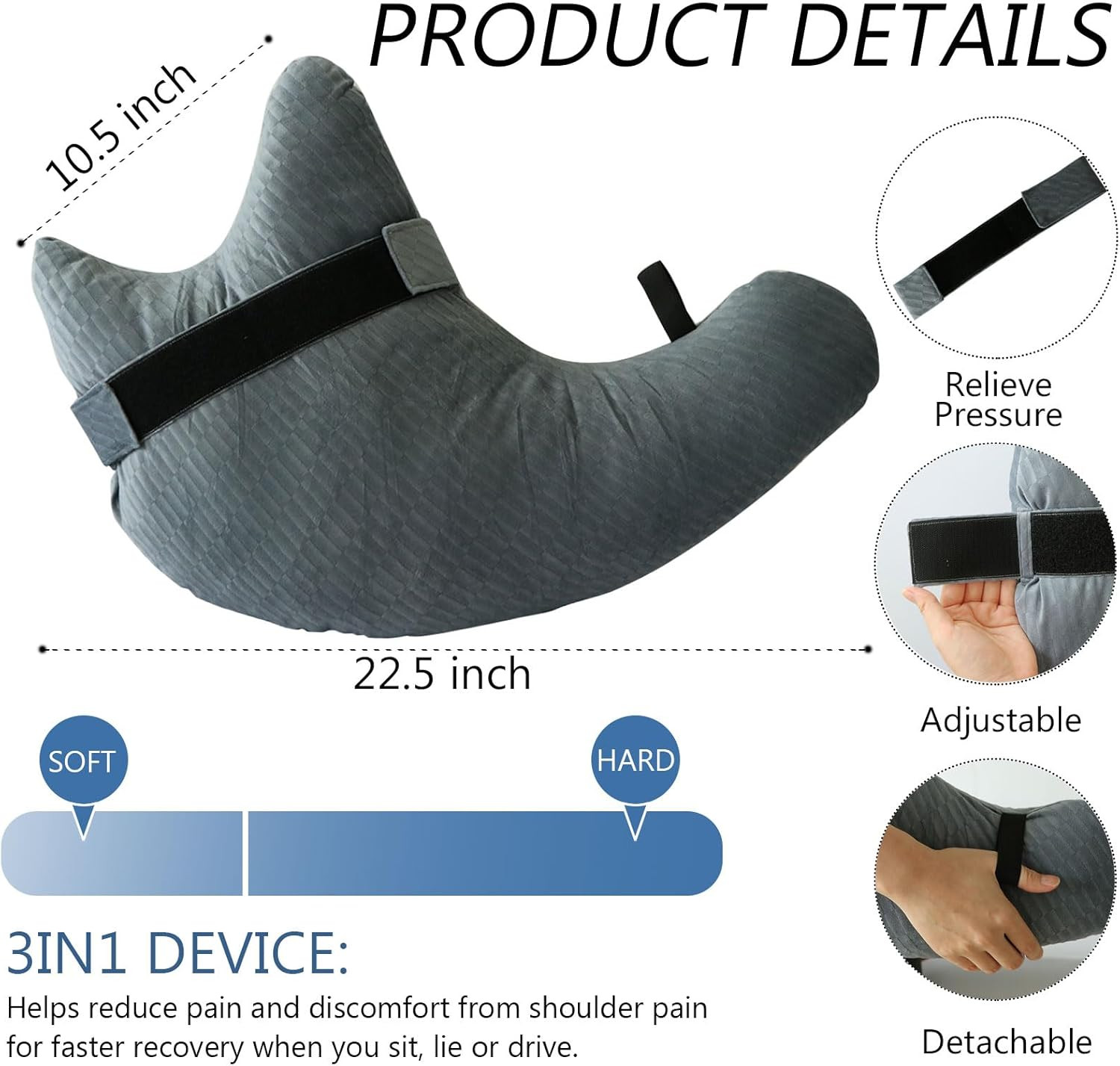 Post Shoulder Surgery Pillow, Shoulder Pillow for Shoulder Pain, Rotator Cuff…