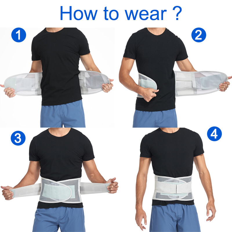Adjustable Lower Back Support Lumbar Brace Waist Belt For Men Women Pain Relief