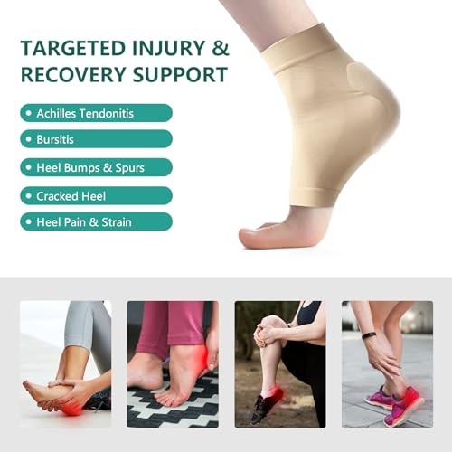 Achilles Tendonitis Heel Protector Socks – (FSA&HSA) Achilles Regular Beige