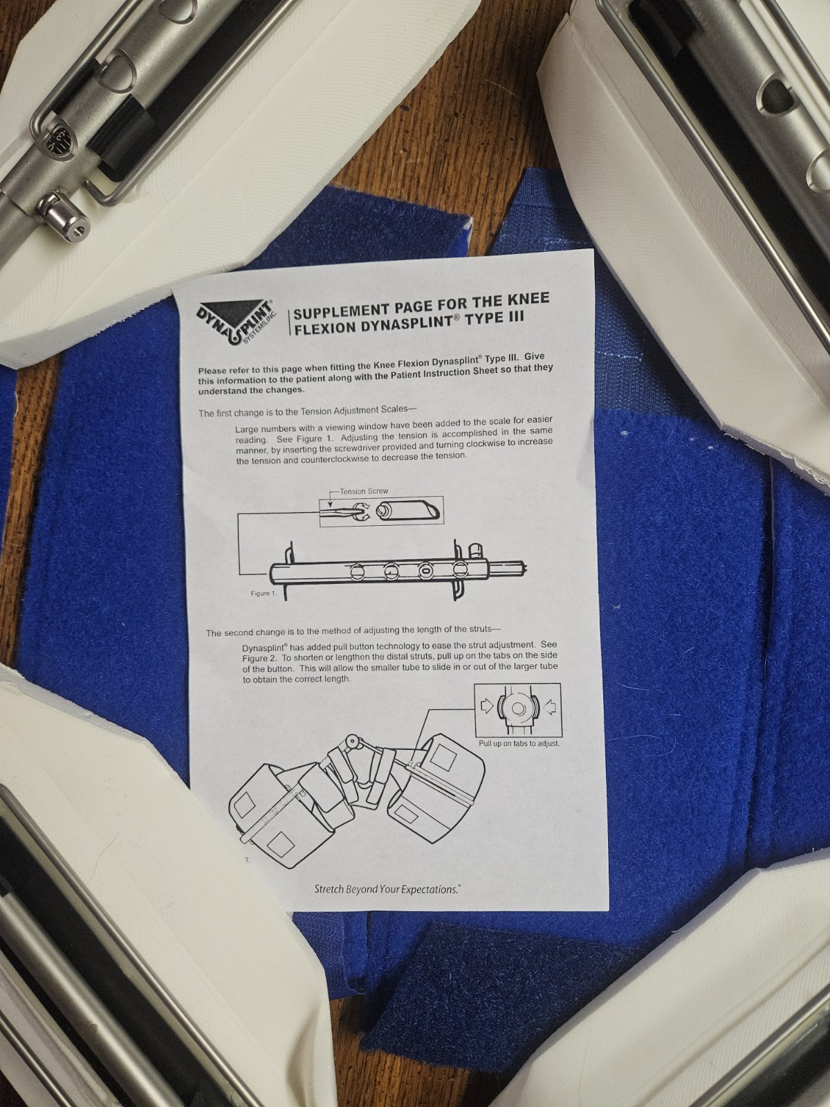 DynaSplint Knee Flexion System – Range of Motion For The knee And Pamplets
