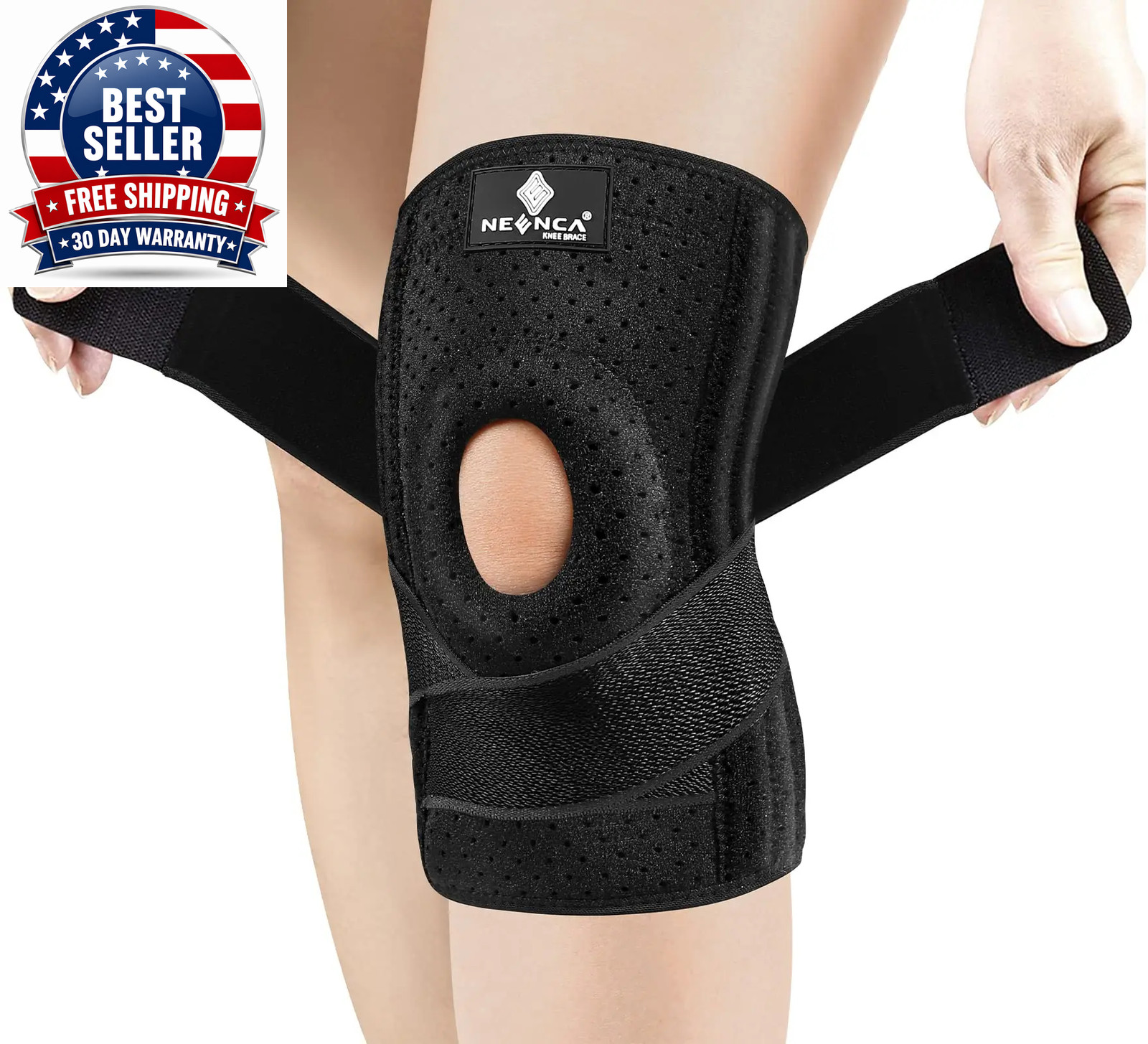 Knee Braces for Pain Men & Women with Patella Gel Pad Side Stabilizers, Arthriti