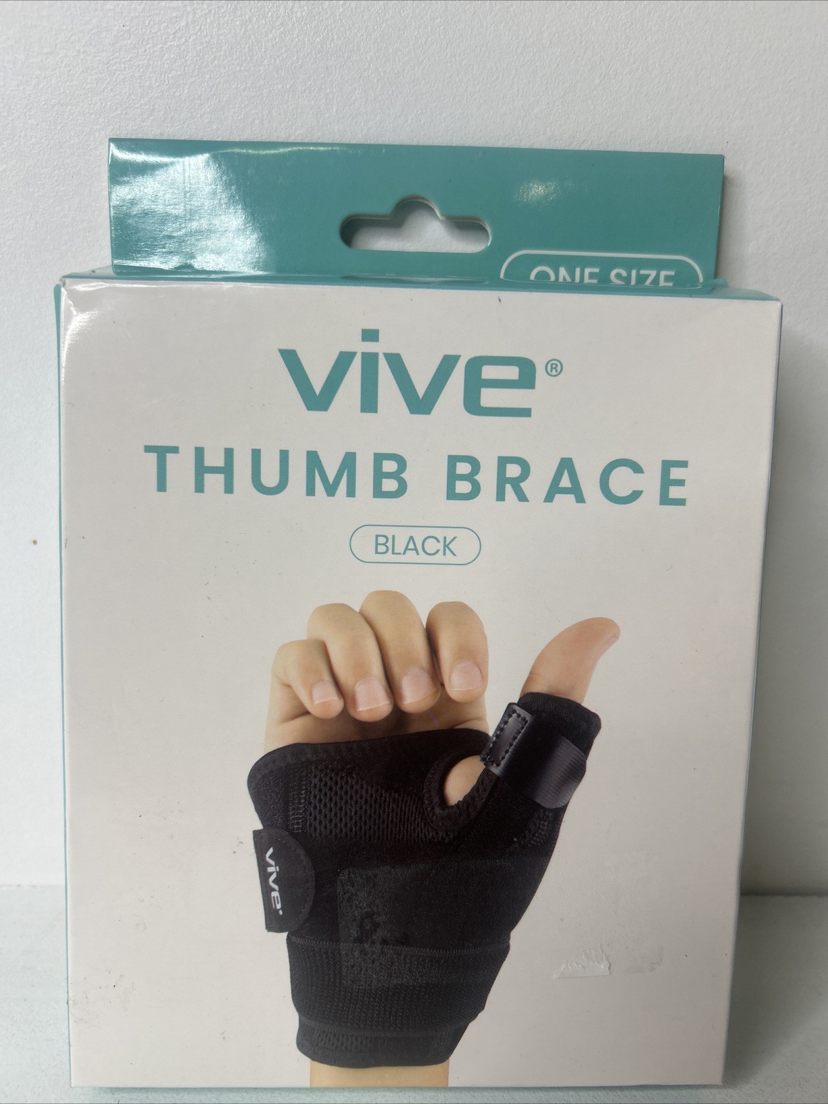 NEW IN BOX – VIVE THUMB BRACE GUARD Reversible For Left or Right Thumb Black