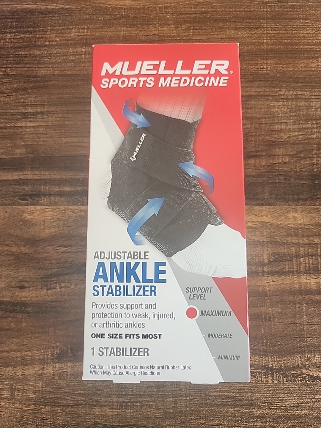 Mueller Adjustable Ankle Stabilizer Criss-cross strapping Black M3-13/W 4-14