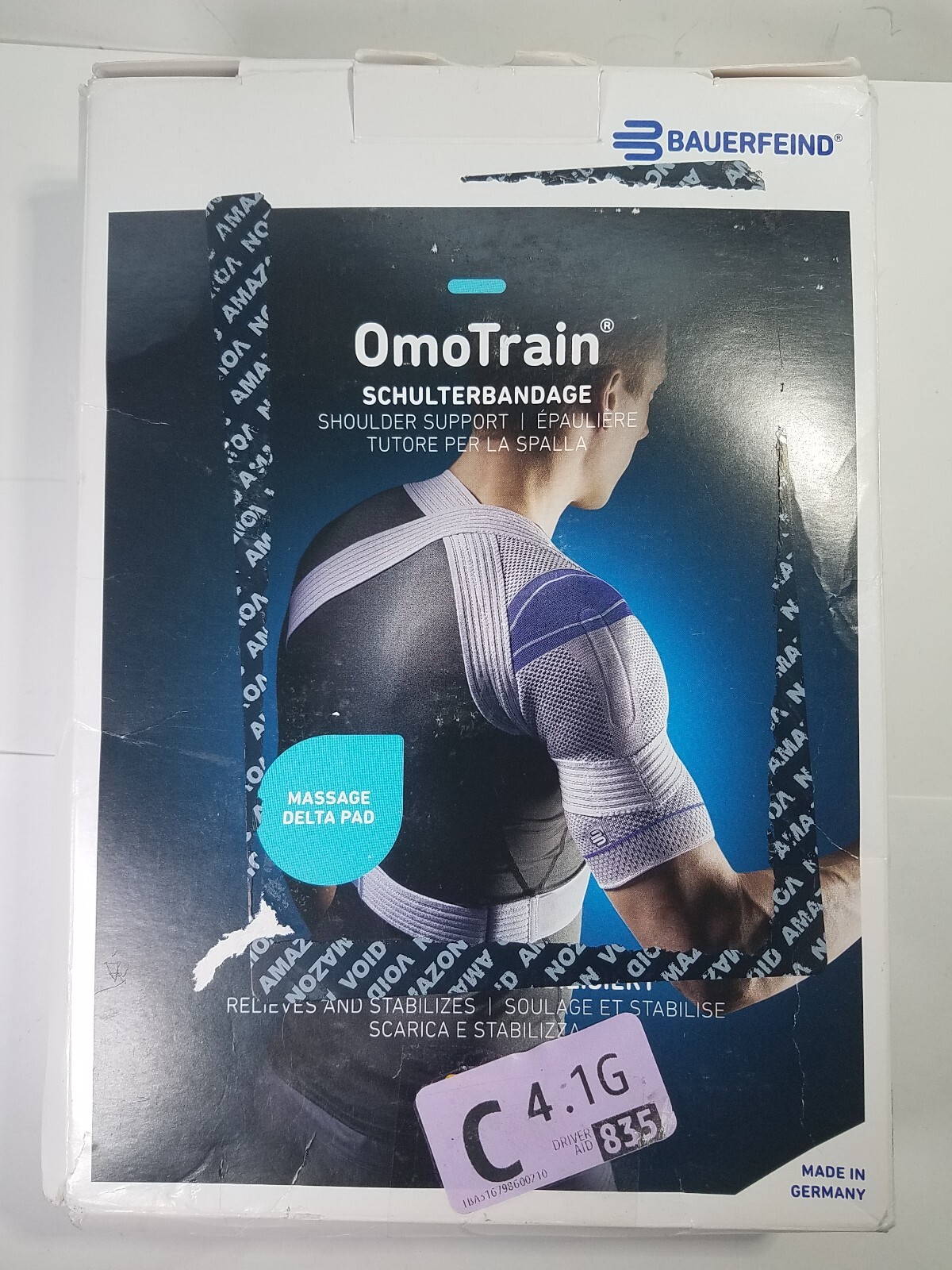 Bauerfeind OmoTrain Shoulder Brace Pain Relief & Support, Size 2, Titan *READ