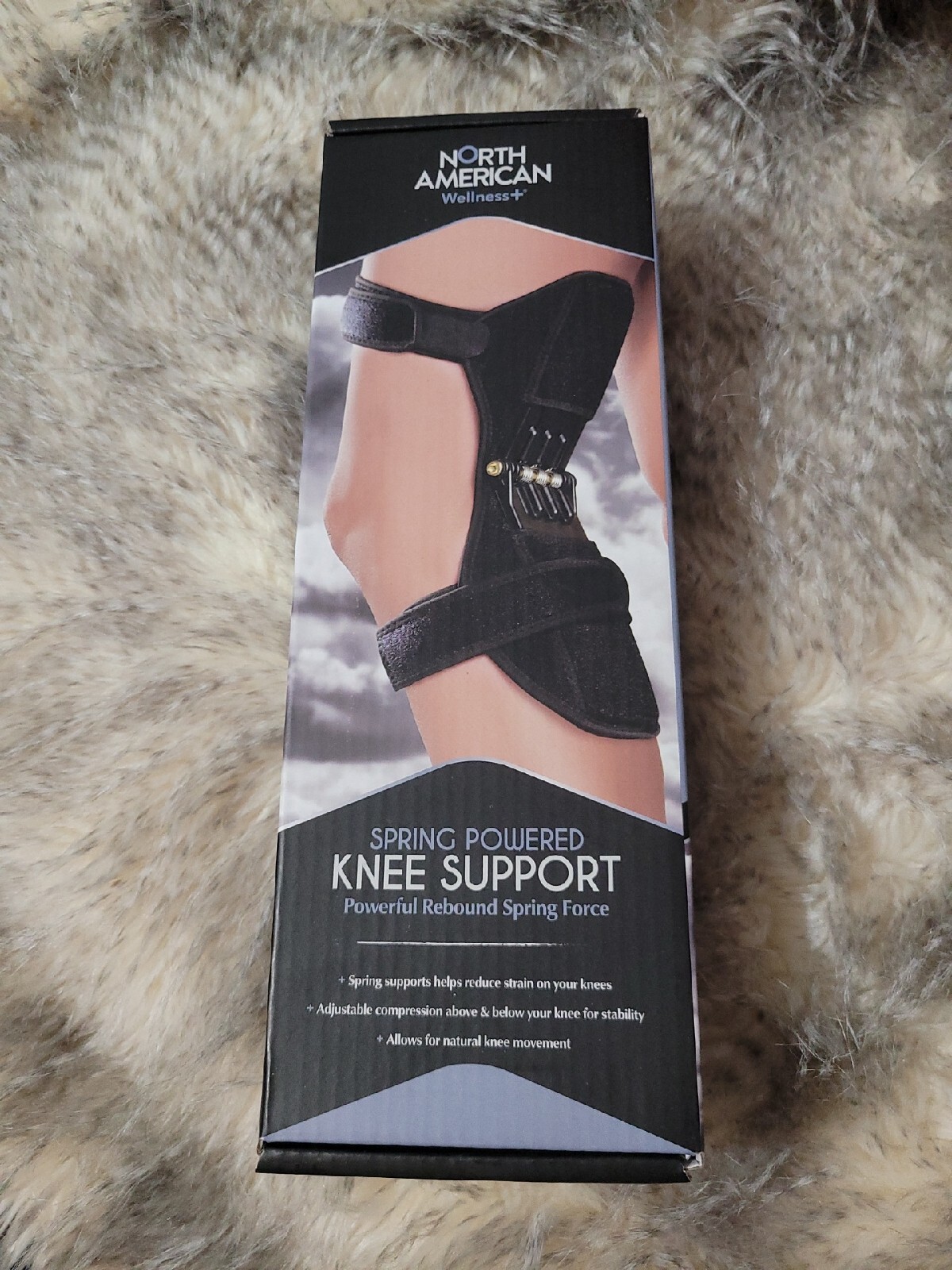 North American Health+Wellness Spring Powered Knee Support Unused