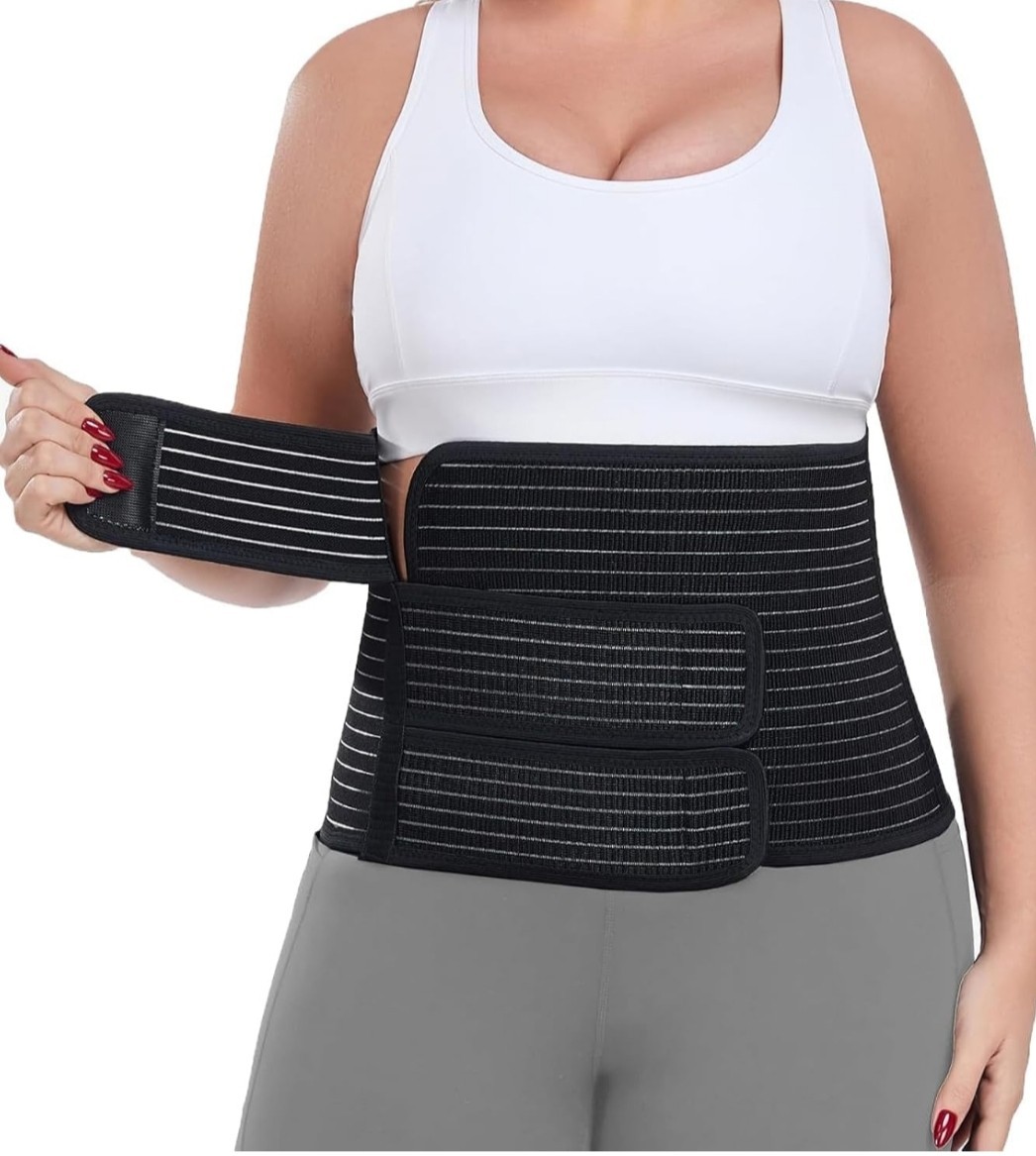 Abdominal Binder -Size Large – for men or women Bamboo Charcoal fiber