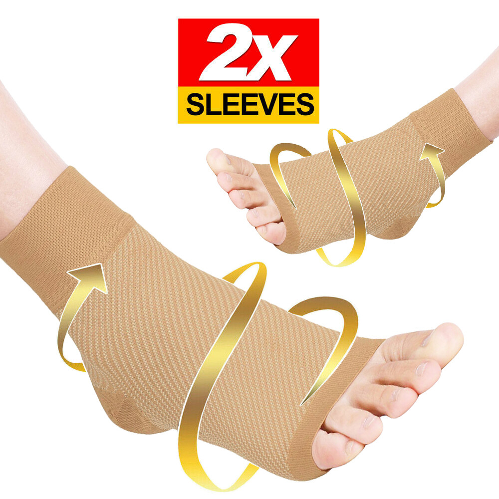 2x Anti Fatigue Compression Foot Sleeve Support Brace Socks Comfortable to Wear