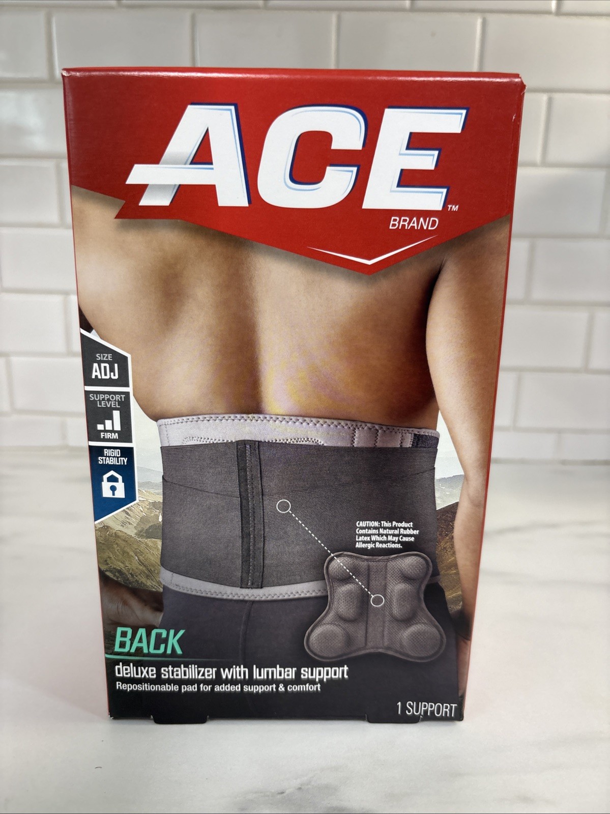 ACE Deluxe Back Stabilizer With Lumbar Support Adjustable NEW