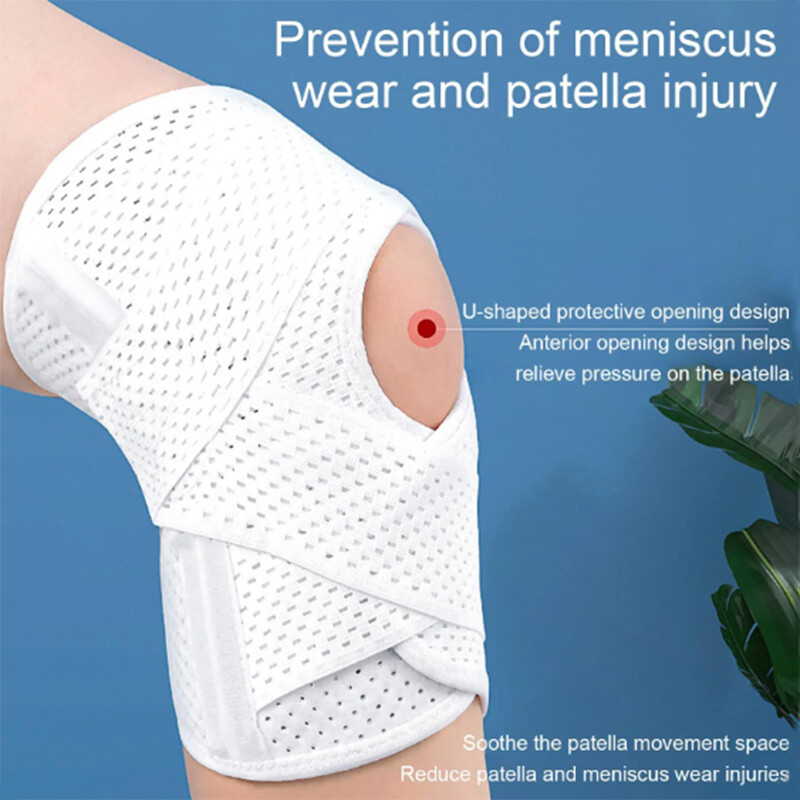 Knee Brace Compression Sleeve Patella Support Arthritis Joint Pain Relief Wrap